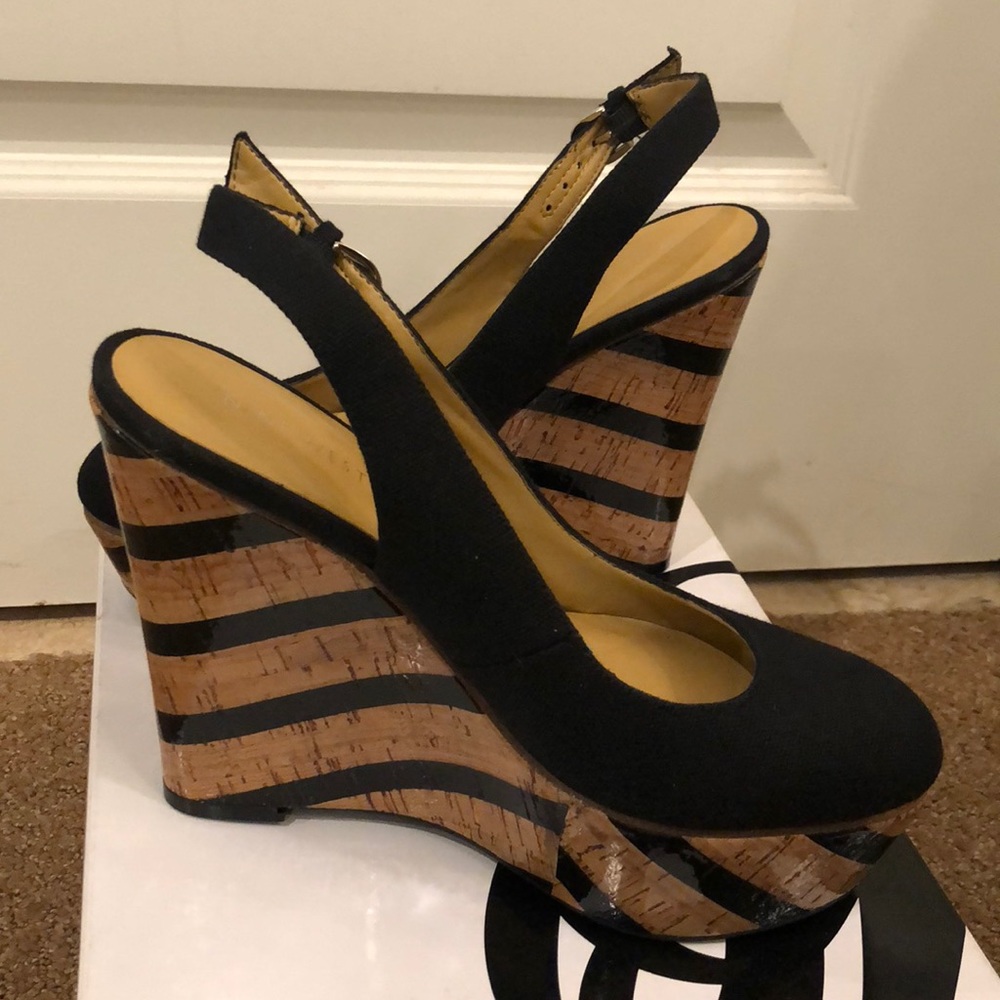 Nine West Black Wedge